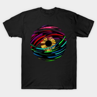 Psychedelic Abstract Colourful 57 Crest T-Shirt